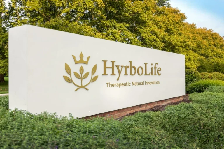 HyrboLife corporate signage for therapeutic natural innovation and body homeostasis promoting GastroZEN.